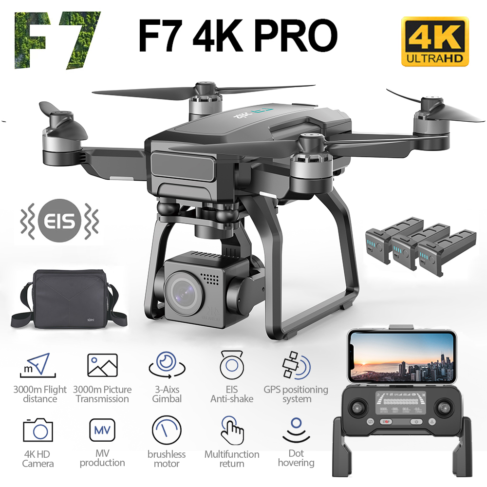 SJRC F7 PRO GPS Drone 4K Dual  - T-Motor F7 Pro Flight Controller recension och pris